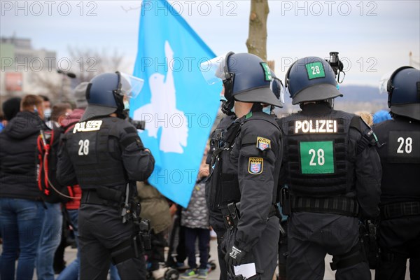 Large demonstration by critics of the corona measures in Kassel: Protests took place simultaneously in many countries under the motto World Wide Demonstration for Freedom, Peace and Human Rights