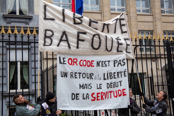 Brussels, 23 January: European demonstration for democracy, organised by the Europeans United initiative. The reason for the large demonstration is the encroachment on fundamental rights in Belgium, Germany, France and other states within the EU, Europe