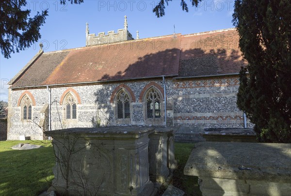 Historic village parish church of Saint Peter, Charlton St Peter, Wiltshire, England, UK Vale of Pewsey