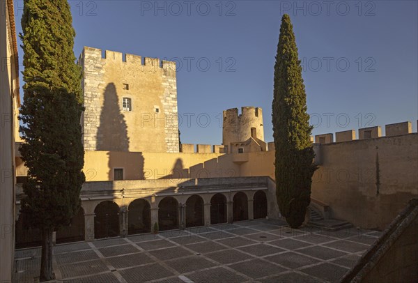 Hotel tourist accommodation in former castle Pousada Castelo de Altivo, Alvito, Baixo Alentejo, Portugal, southern Europe, Europe