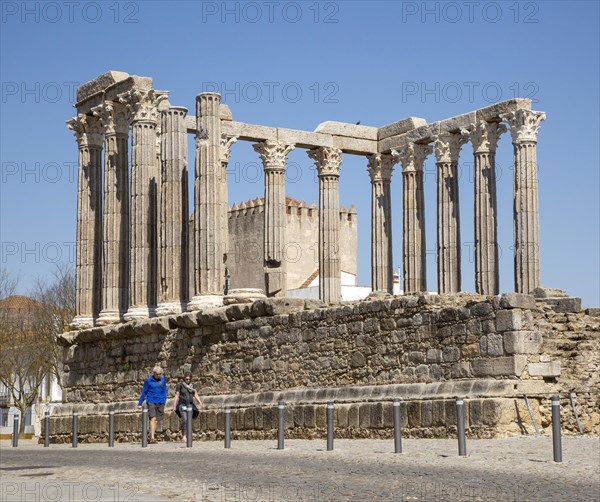 Templo Romano, Roman temple, Evora, Alto Alentejo, Portugal, southern Europe, Europe