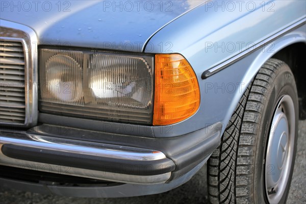 Close-up of a Mercedes from the legendary W-123 series