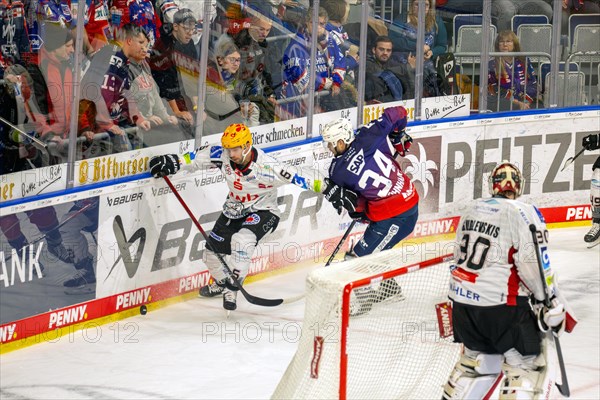 Game scene Adler Mannheim against Fischtown Pinguins Bremerhaven (PENNY DEL, German Ice Hockey League)