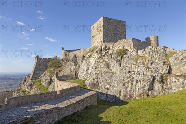 Historic castle medieval village of Marvao, Portalegre district, Alto Alentejo, Portugal, Southern Europe, Europe