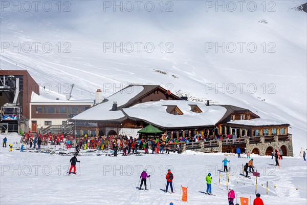 The Parsennhuette in Davos, Switzerland. Switzerland has ended almost all corona measures