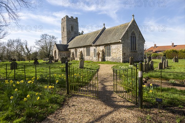 Village parish church of Saint Mary, Homersfield, Suffolk, England, UK