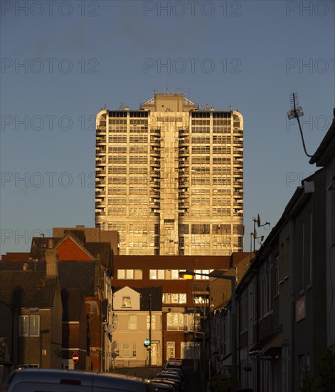 Brunel Tower, David Murray John building, iconic 1970s tower block, Swindon, England, UK