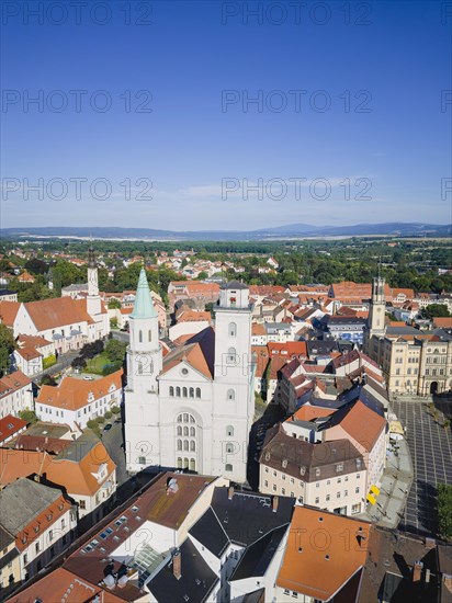 Historic old town centre of Zittau in Upper Lusatia, Zittau, Saxony, Germany, Europe