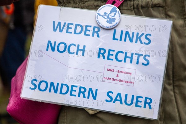 Frankfurt: Large demonstration against the corona measures. The organiser estimates the number of participants at 20, 000