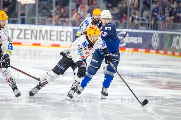 Game scene Adler Mannheim against Fischtown Pinguins Bremerhaven (PENNY DEL, German Ice Hockey League)