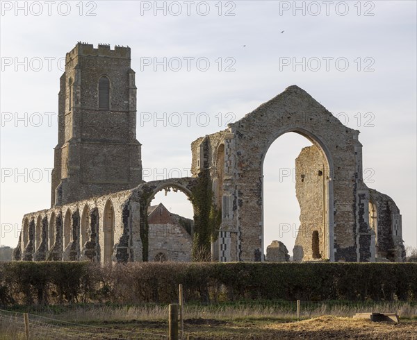 Church of Saint Andrew, Covehithe, Suffolk, England, UK ruins of ancient church