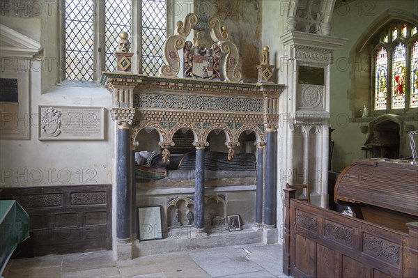 The Hungerford Chapel memorial tomb monument, Wellow church, Somerset, England, UK