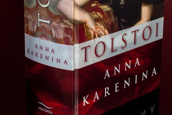 Close-up of the novel Anna Karanina by Lev Tolstoy