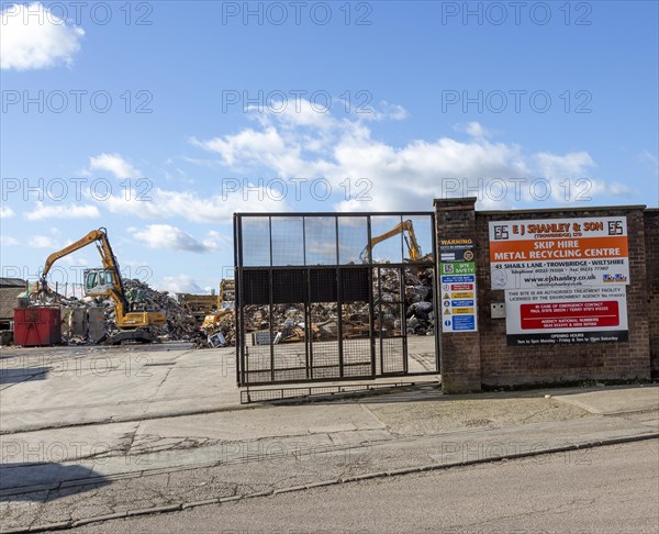 Shanley and Son metal recycling centre, Trowbridge, Wiltshire, England, UK