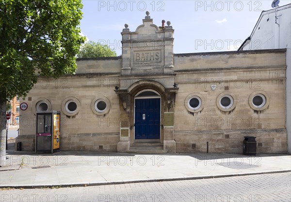 Swimming pool baths at Fore Street, Ipswich, Suffolk, England, UK 1894