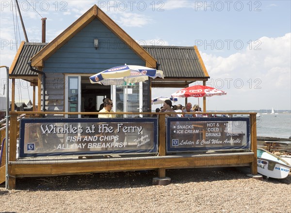 Winkles at the Ferry cafe at Felixstowe Ferry, Suffolk, England, UK