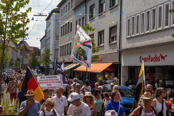 Demonstration in Landau, Palatinate: The demonstration was directed against the government's planned corona measures. There were also calls for peace negotiations instead of arms deliveries and effective measures to curb inflation