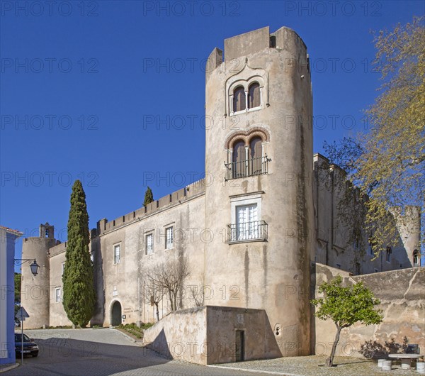 Hotel tourist accommodation in former castle Pousada Castelo de Altivo, Alvito, Baixo Alentejo, Portugal, southern Europe, Europe