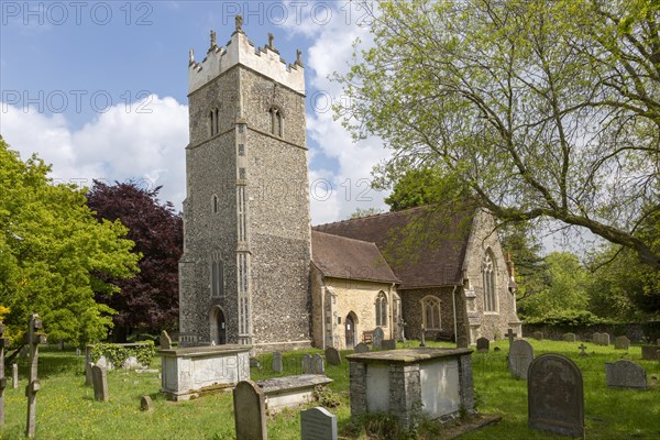 Village parish church of Saint Peter, Claydon, Suffolk, England, UK
