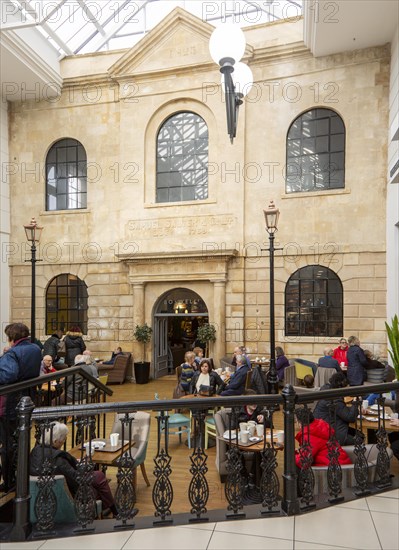 The Chapel, Samuel Salter building, now Boswells cafe, Shires shopping centre, Trowbridge, Wiltshire, England, UK