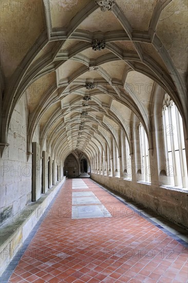 Cloister, Cistercian monastery Bebenhausen, Tuebingen, Baden-Wuerttemberg, Germany, Europe