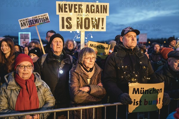 Sea of lights demonstration, Theresienwiese, Munich, Upper Bavaria, Bavaria, Germany, Europe