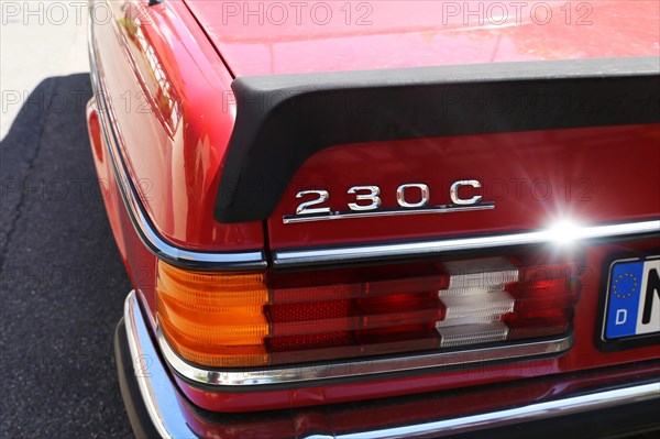 Close-up of a Mercedes from the legendary W-123 series