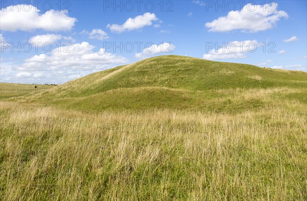 Adam's Grave prehistoric neolithic long barrow, Alton Barnes, Wiltshire, England, UK