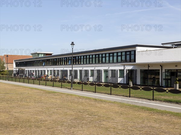 Former airport terminal building converted to housing, Ipswich, Suffolk, England, UK Henning and Chitty 1938