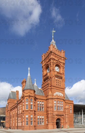 Pierhead building 1897 architect William Frame, Cardiff Railway Company, Cardiff Bay, Wales, UK, French-Gothic Renaissance style