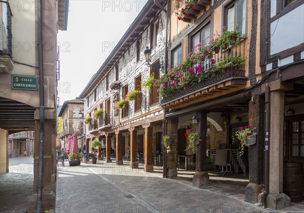 Historic buildings in town of Ezcaray, La Rioja Alta, Spain, Europe