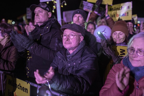 Sea of lights demonstration, Theresienwiese, Munich, Upper Bavaria, Bavaria, Germany, Europe