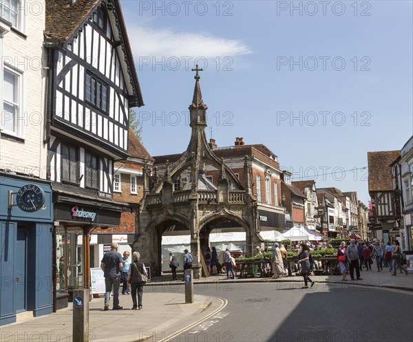 Market cross known as Poultry Cross, Salisbury, Wiltshire, England, UK
