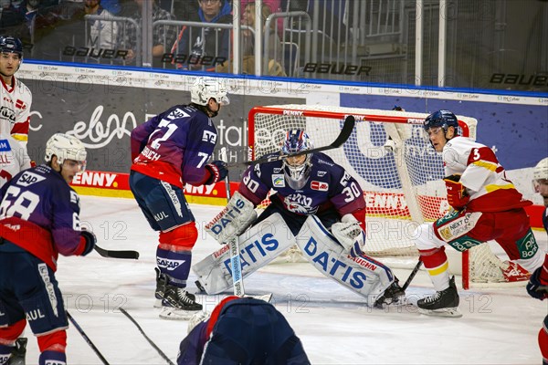 Game scene Adler Mannheim against Duesseldorfer EG (PENNY DEL, German Ice Hockey League)