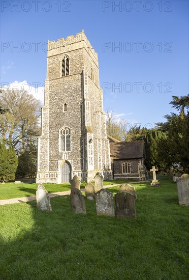 Village parish church Little Glemham, Suffolk, England, UK