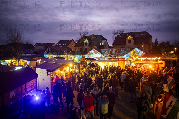 Evening atmosphere at the Fasanenschloesschen, Moritzburg, Saxony, Germany, Europe