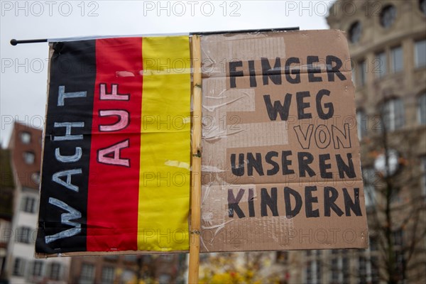 Strasbourg, France: Large demonstration for freedom against the corona measures and the vaccination pressure in France, Germany and other parts of Europe. The demonstration was organised by the peace initiative Europeansunited