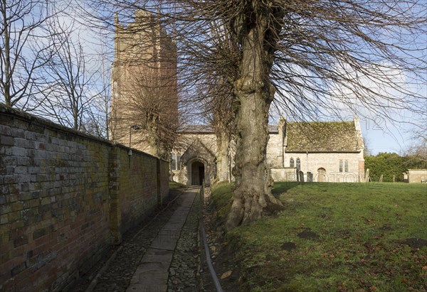 Historic village parish church of All Saints, Marden, Wiltshire, England, UK Vale of Pewsey