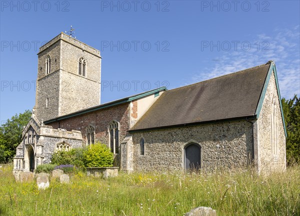 Village parish church of Saint Mary, Sweffling, Suffolk, England, UK
