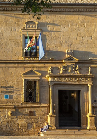 Exterior of Parador hotel building, Plaza Vazquez de Molina, Ubeda, Spain, Europe