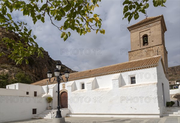 Historic village church Iglesia De Huebro, Huebro, Nijar, Almeria, Spain, Europe