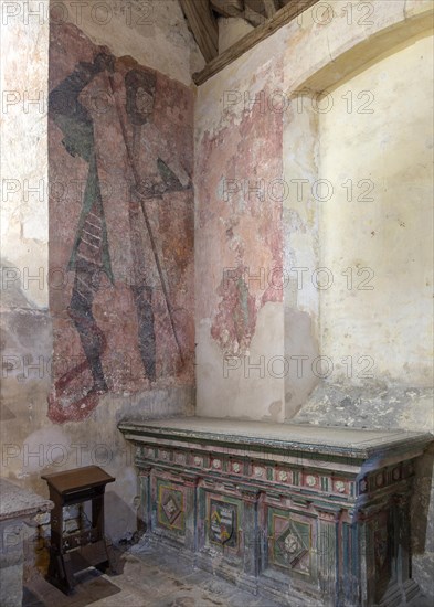 Farleigh Hungerford castle, Somerset, England, UK tomb of Sir Walter Hungerford d 1596 and his son Edward d 1585