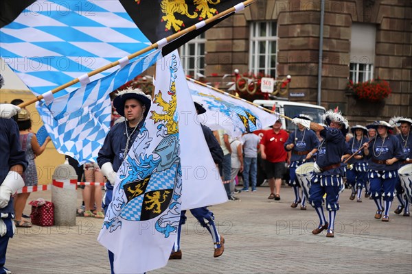 Fanfare band at the Speyer pretzel festival