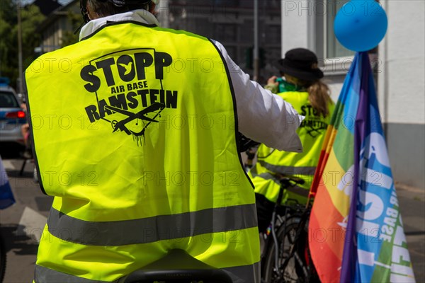 Ramstein 2022 peace camp bicycle demonstration: A bicycle demonstration was held on Sunday under the motto Stop Ramstein Air Base, organised as a rally from the starting points in Kaiserslautern, Kusel and Homburg