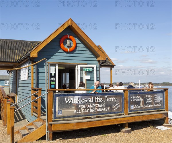 Winkles at the Ferry cafe at Felixstowe Ferry, Suffolk, England, UK