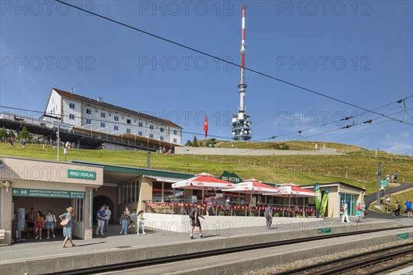 Hotel am Bergbahnhof Rigi-Kulm, Lake Lucerne, Canton Lucerne, Switzerland, Rigi, Schwyz, Switzerland, Europe