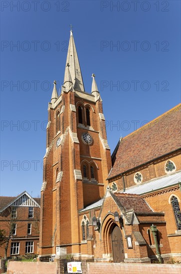 Church of St John the Baptist, Felixstowe, Suffolk, England, UK architect Sir Arthur Bloomfield started 1894