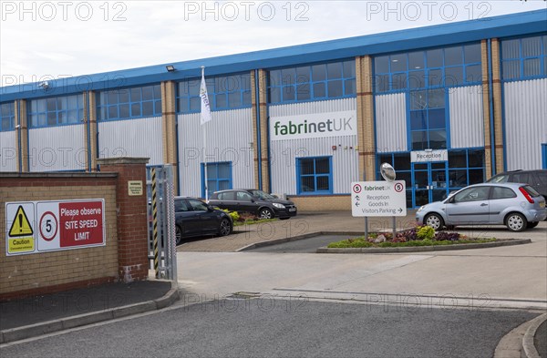 Fabrinet UK electronics manufacturer company building, Porte Marsh Industrial Estate, Calne, Wiltshire, England, UK
