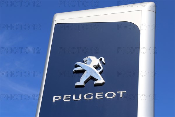 Peugeot logo (Hassloch, Rhineland-Palatinate)