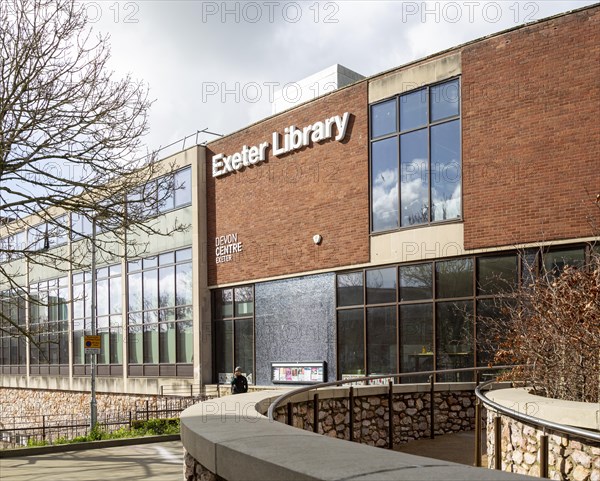 Exeter Library, Devon Centre, Castle Street, Exeter, Devon, England, UK